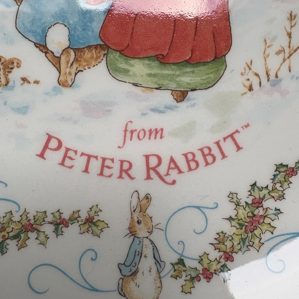 Vintage Wedgwood Peter Rabbit Christmas Collector Plate 1997 Made in England NIB - Picture 9 of 13